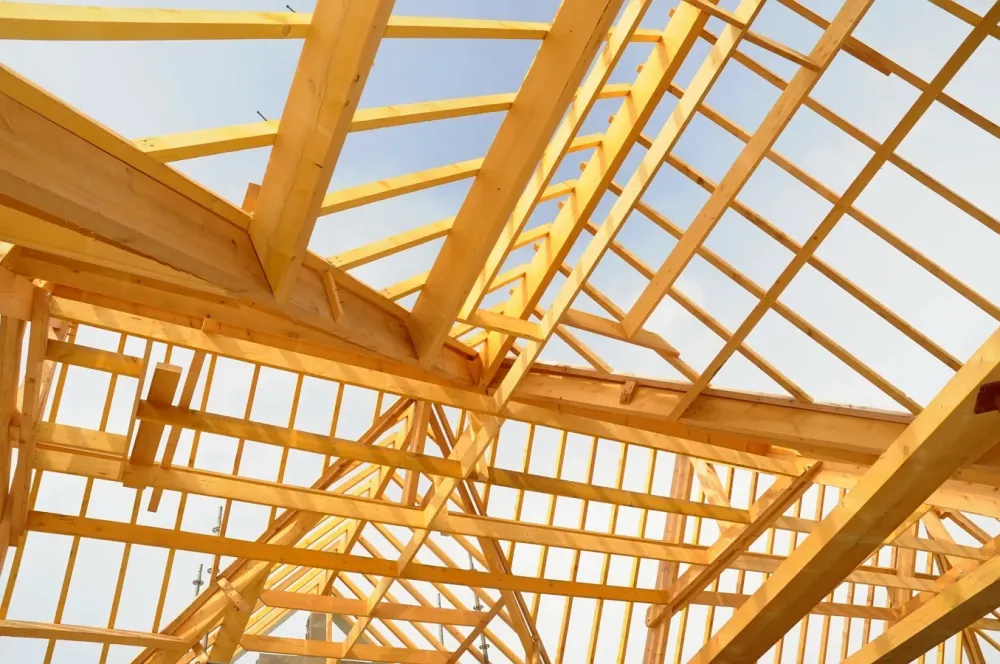 Charpente traditionnelle près de Siaugues-Sainte-Marie